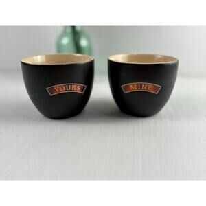 Bailey's Irish Cream Mine and Yours set of 2 ceramic mugs cups